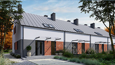 Projekty domów szeregowych - Ecodomy.pl